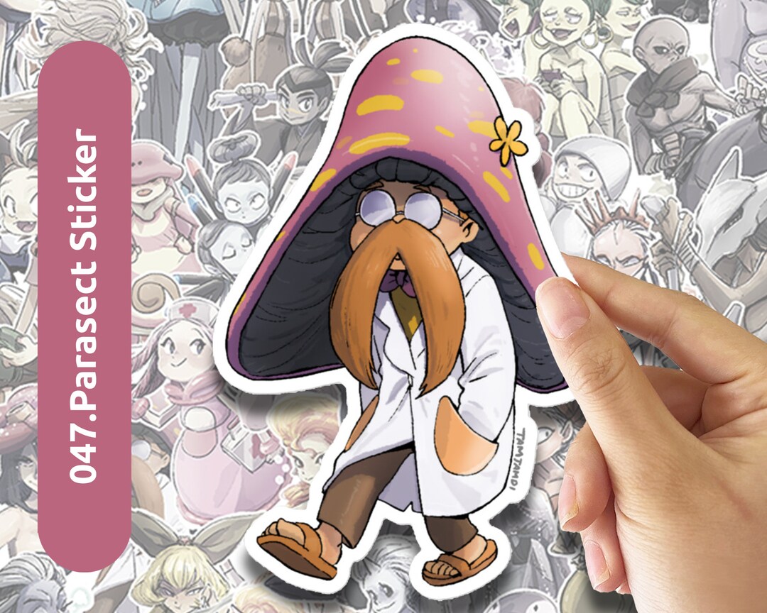 047.parasect Humanization Vinyl Sticker - Etsy