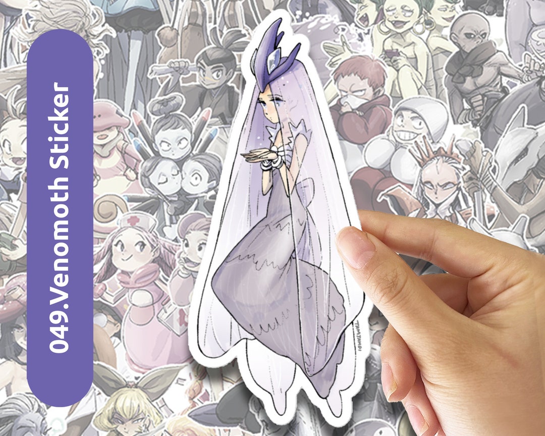 049.venomoth Humanization Vinyl Sticker - Etsy