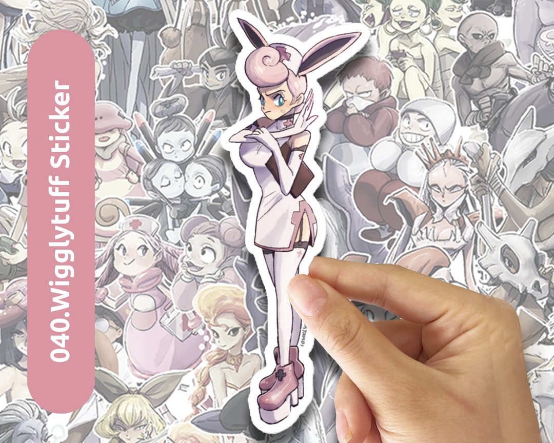 040.wigglytuff Humanization Vinyl Sticker - Etsy