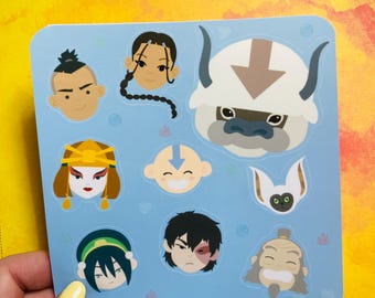 Team Avatar sticker sheet