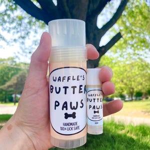 Waffle’s Butter Paws - All Natural Organic Paw Balm | Moisturizer | Lick Safe | Calming | Shea Butter | Lavender | Almond | Hemp | Chamomile