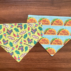Omkeerbare hondenbandana: Cinco de Mayo, woestijncactus (gepersonaliseerd)