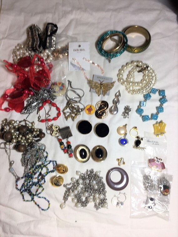 vintage jewelry assortment earrings