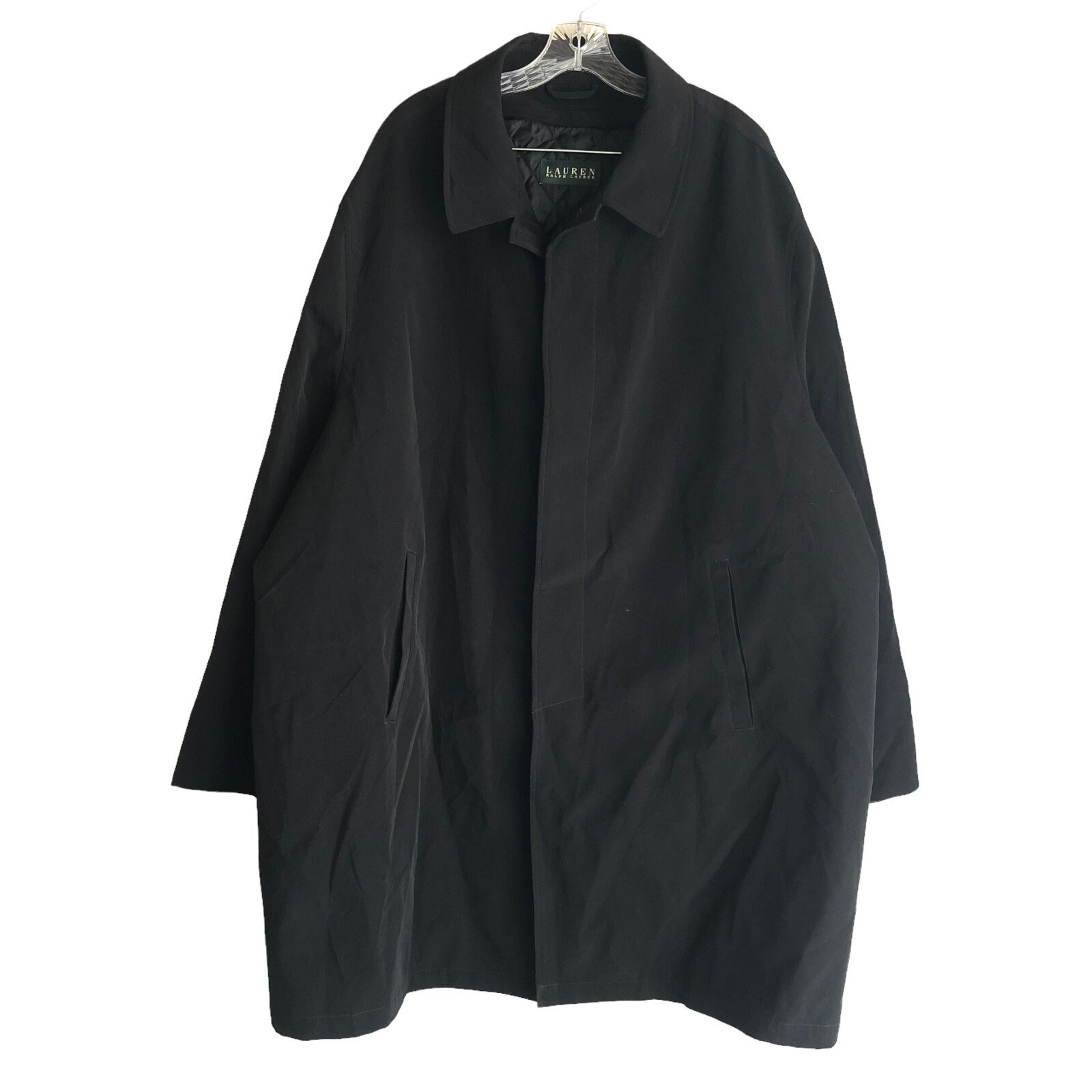 Lauren Ralph Lauren Men's Coat Jacket Size 58R Black Removable Quilted  Lining 