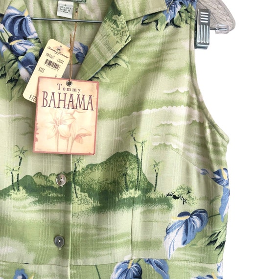 NWT Vintage Tommy Bahama Women's 100% Silk Shirt … - image 5
