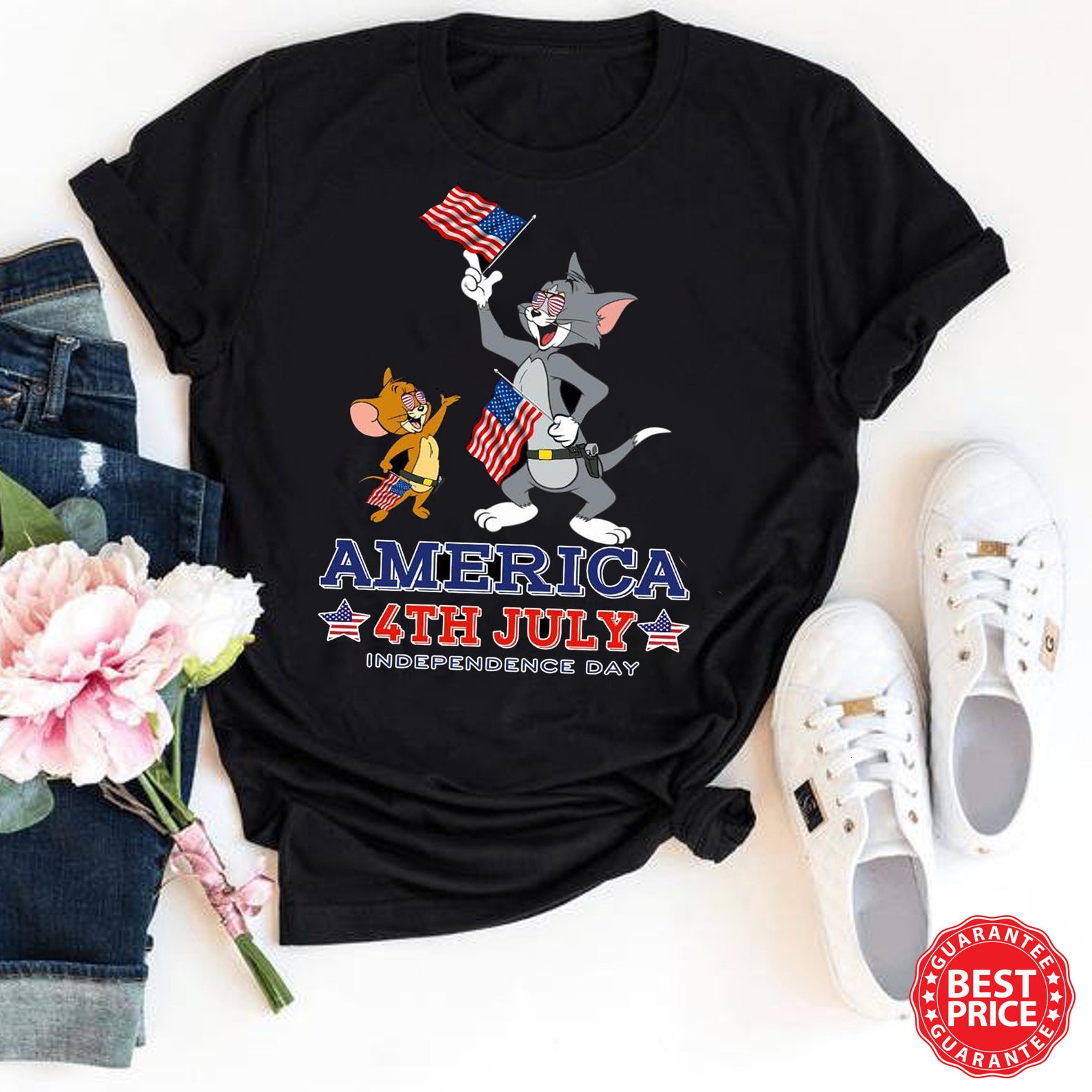 Tom and Jerry America 4th of July  Etsy