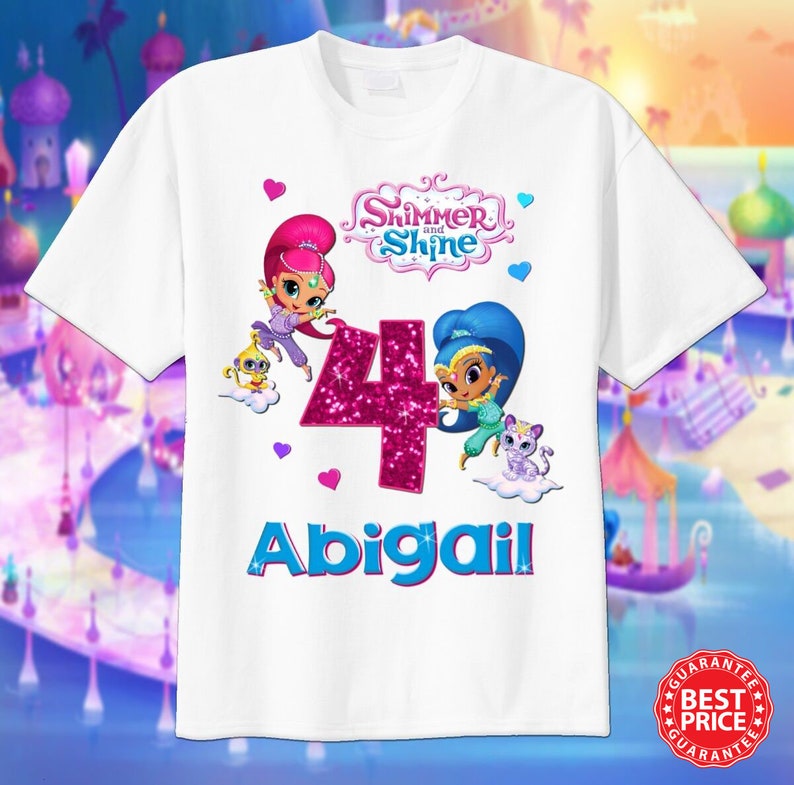 Shimmer and Shine Sparkle Birthday Shirt