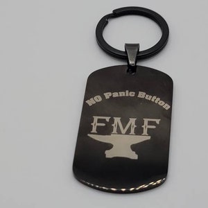 No Panic Button keychain.