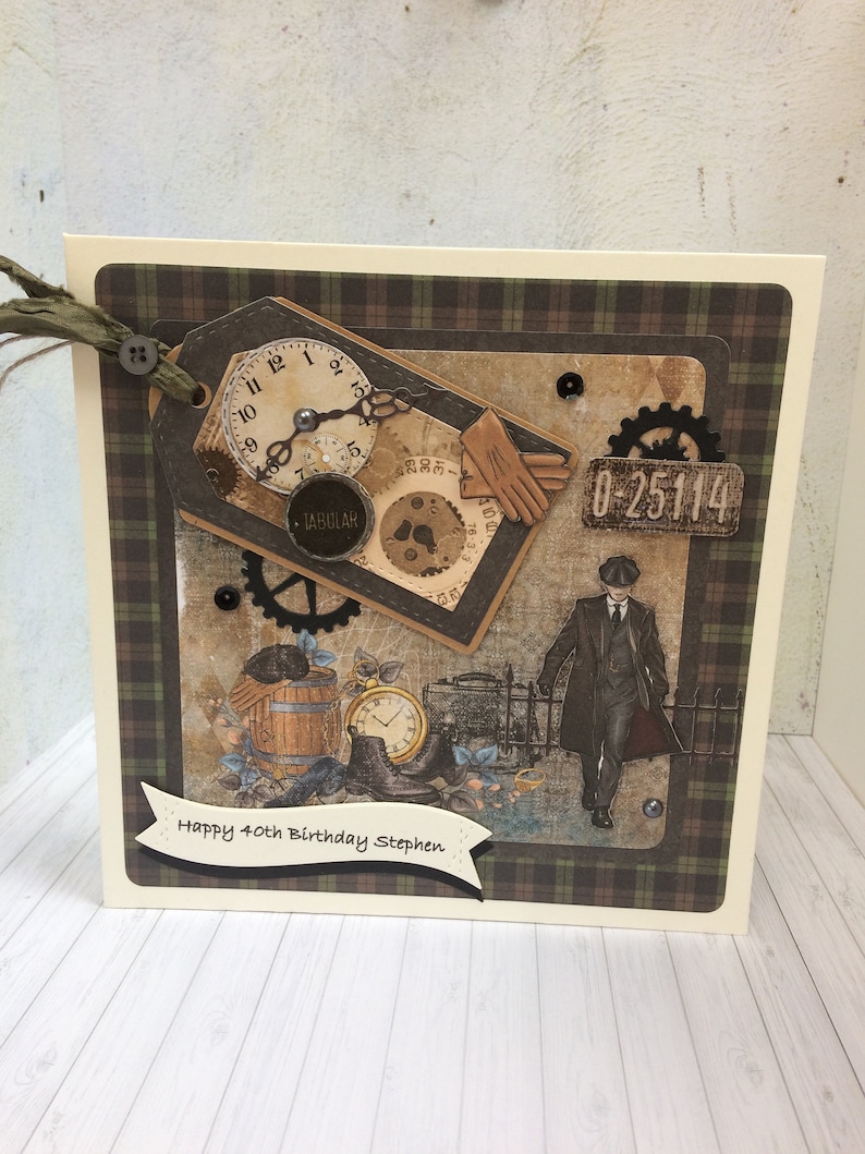 Handmade personalised birthday card
