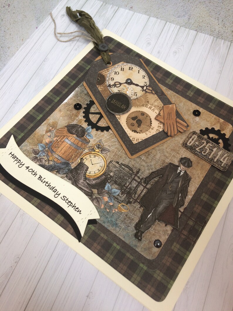 Handmade personalised birthday card