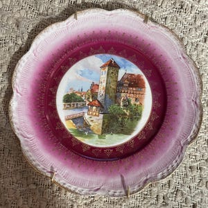 Old World Decor Bavarian German Castle, The S.P. Co. Plate