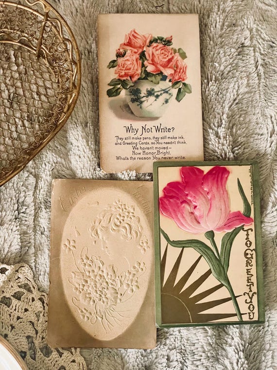Antique Postcards, sold as a set, Dated 1908