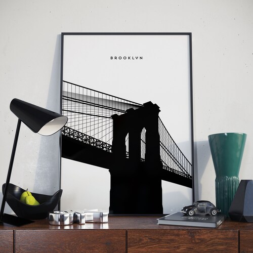 Brooklyn Bridge New York Poster - Etsy