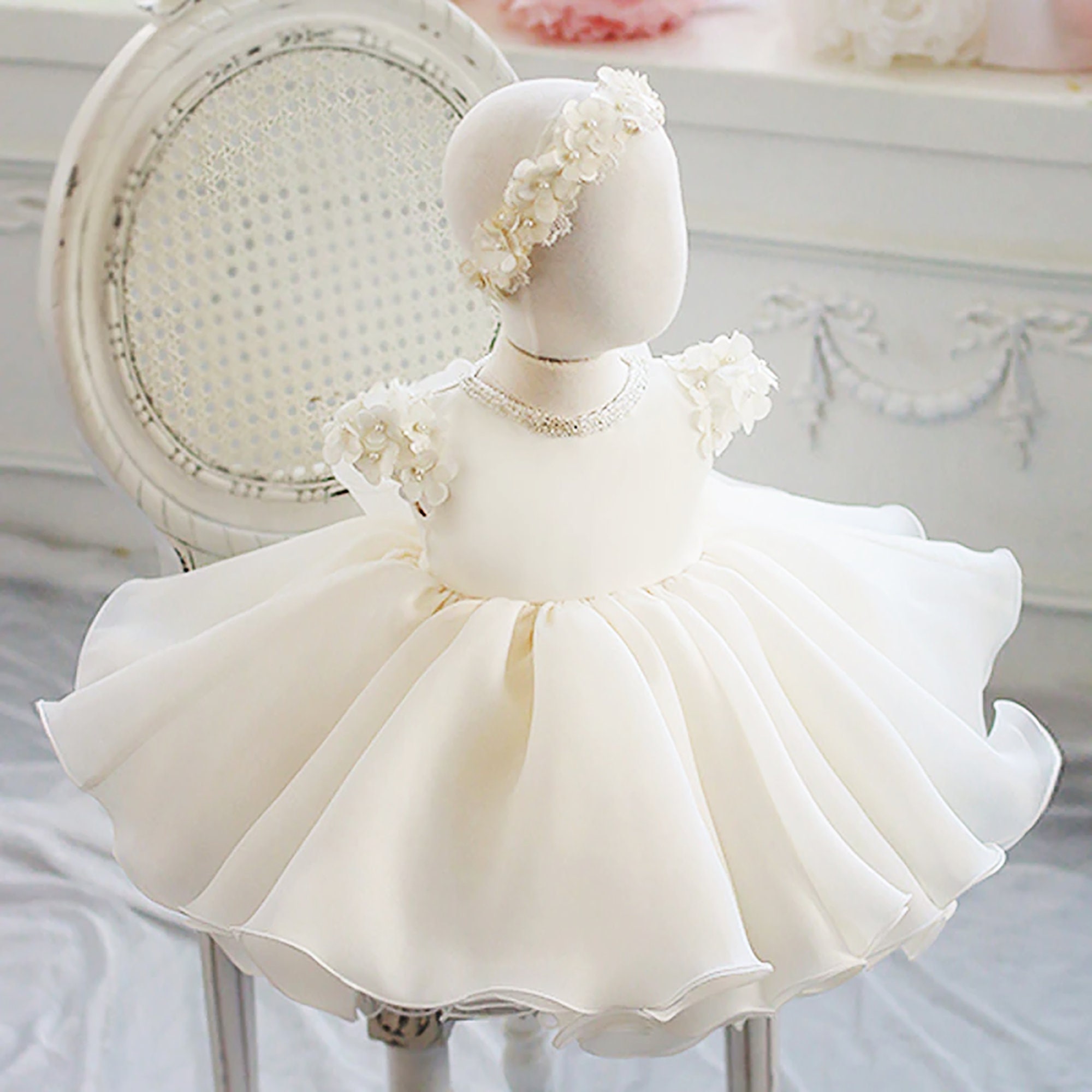 Ivory Lace Beading First Communion Dress Baby Baptism Dress - Etsy