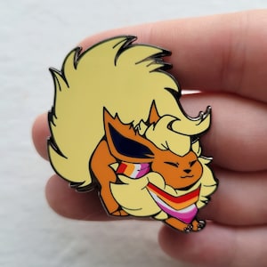 Lesbian Pride - Show & Tail Creations 1.75&quot; Hard Enamel Pin