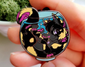 River Delta #780 w/ Variants - Fursona Pins 1.5" Hard Enamel Pin + 0.5" Mini