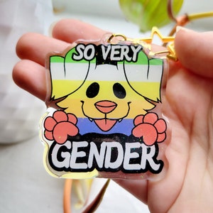 Pupgender - Colección So Very Gender - Dijes acrílicos Pride