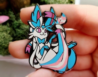 Transgender Pride - Show & Tail Creations 1.75" Hard Enamel Pin