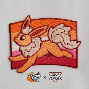 Lesbian Pride - Show & Tail Creations x Ains Yeager Iron-On Patches