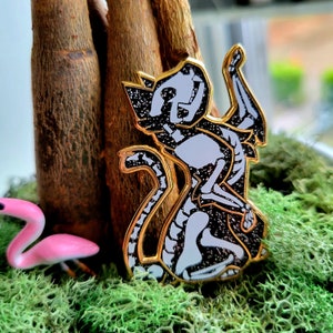 SkeleCat - Show & Tail Creations 1.75&quot; Hard Enamel Pin