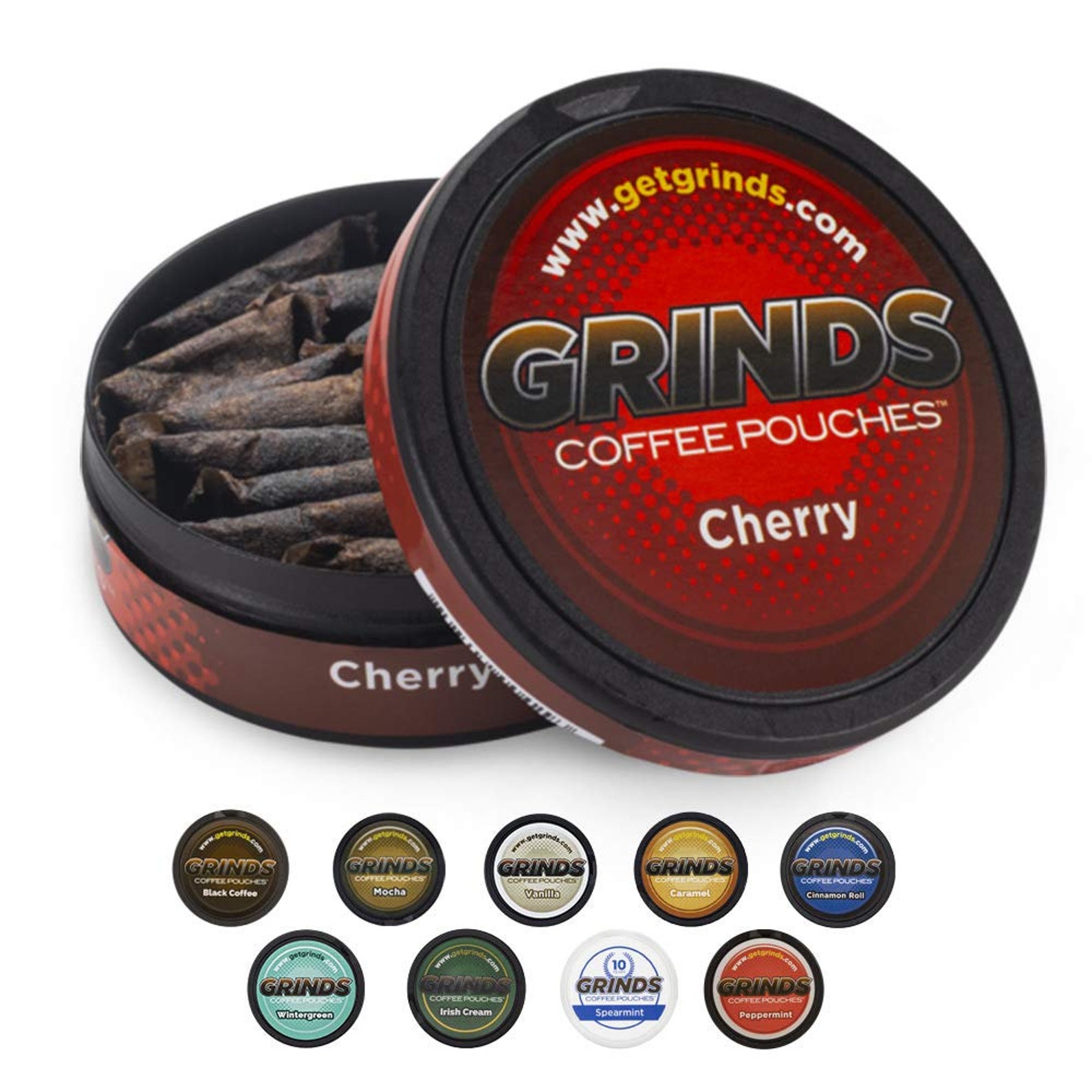 Grinds Coffee Pouches 3 Cans of Black Coffee Tobacco Free Etsy