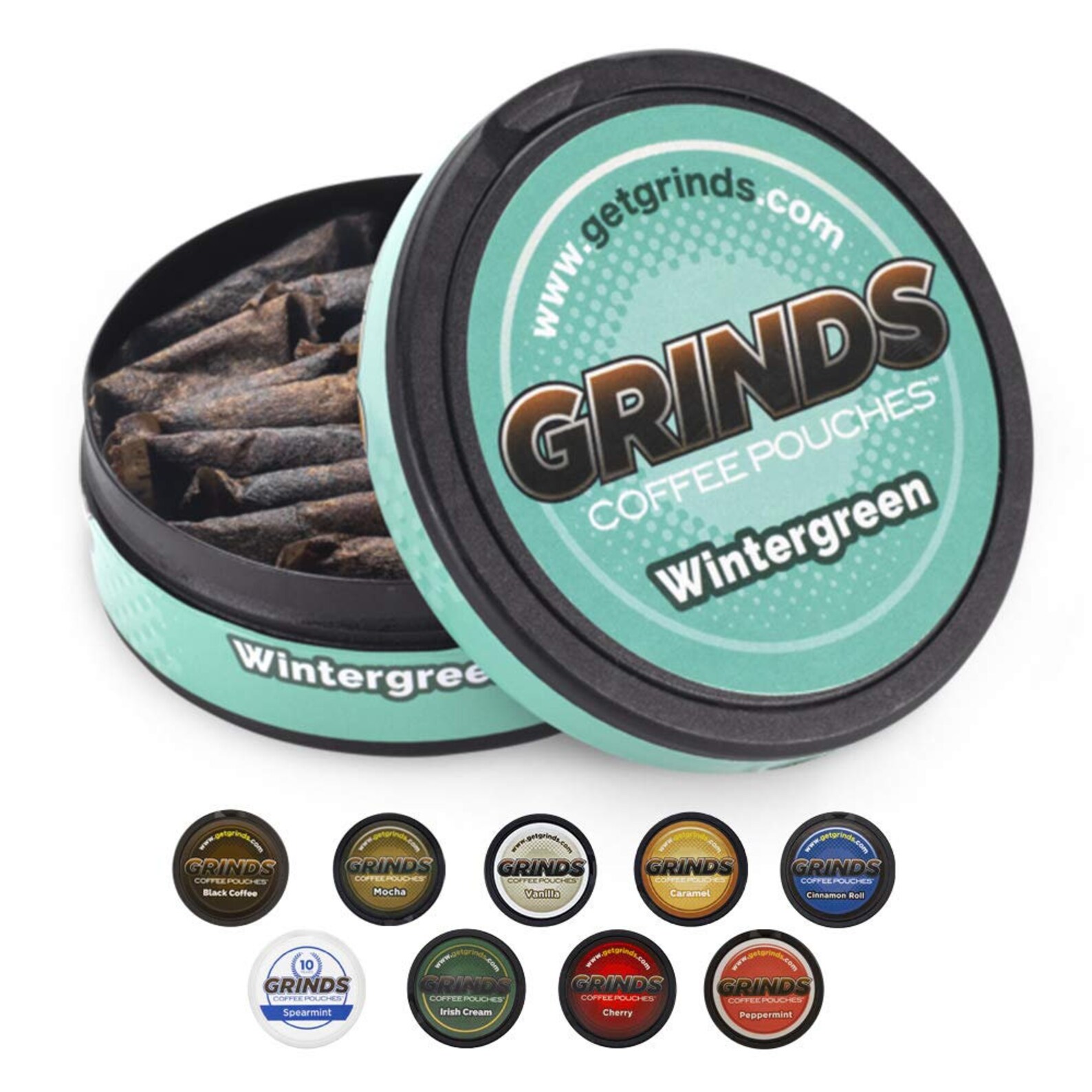 Grinds Coffee Pouches 3 Cans of Black Coffee Tobacco Free Etsy