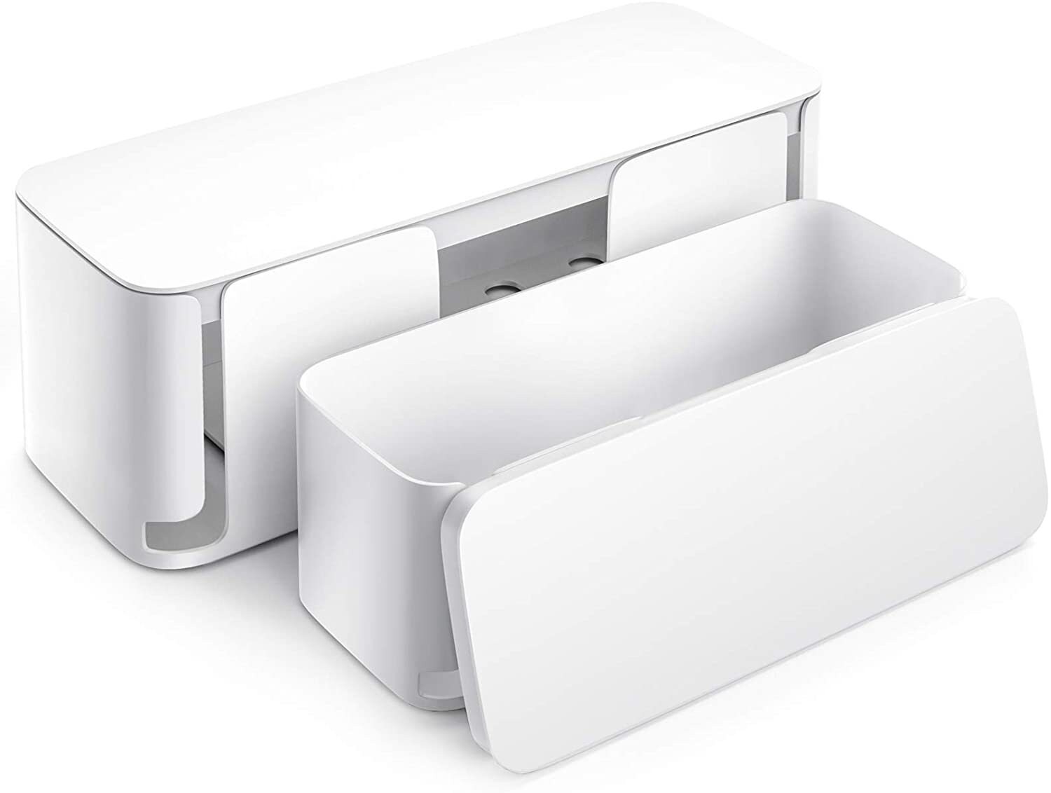 Rustic Wooden Cable Management Box Cord Organizer Large Etsy