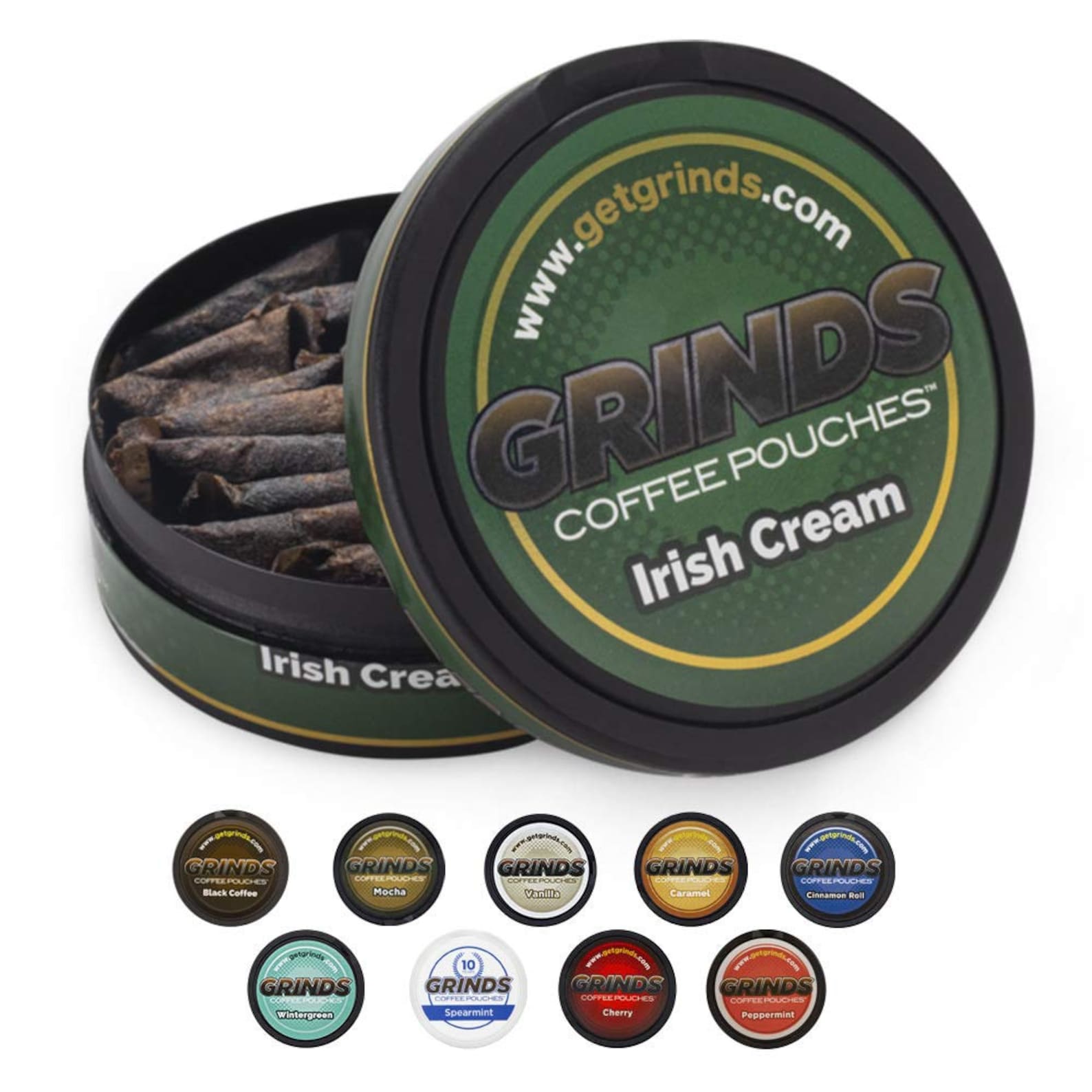 Grinds Coffee Pouches 3 Cans of Black Coffee Tobacco Free Etsy