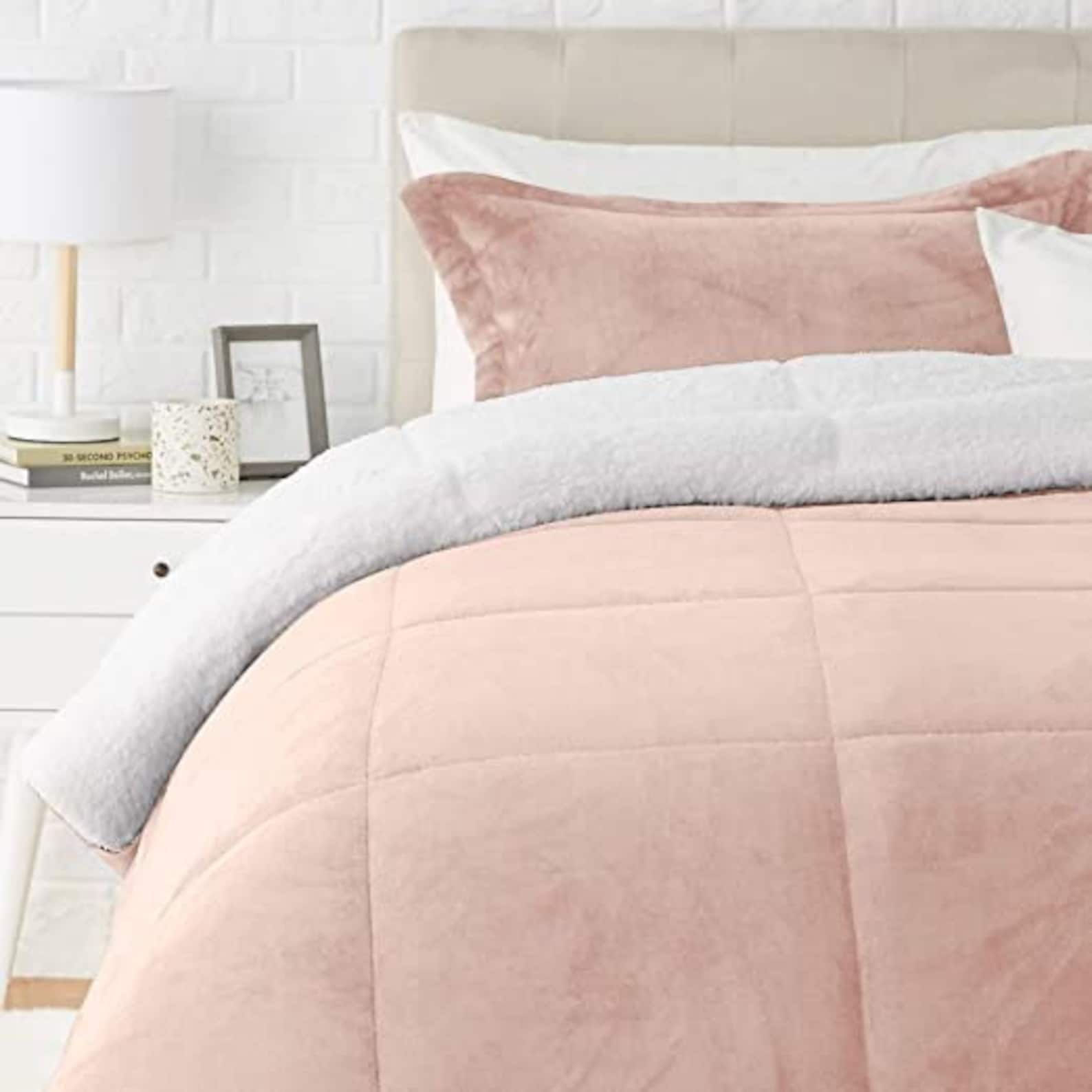 Basics UltraSoft Micromink Sherpa Comforter Bed Set Twin Etsy