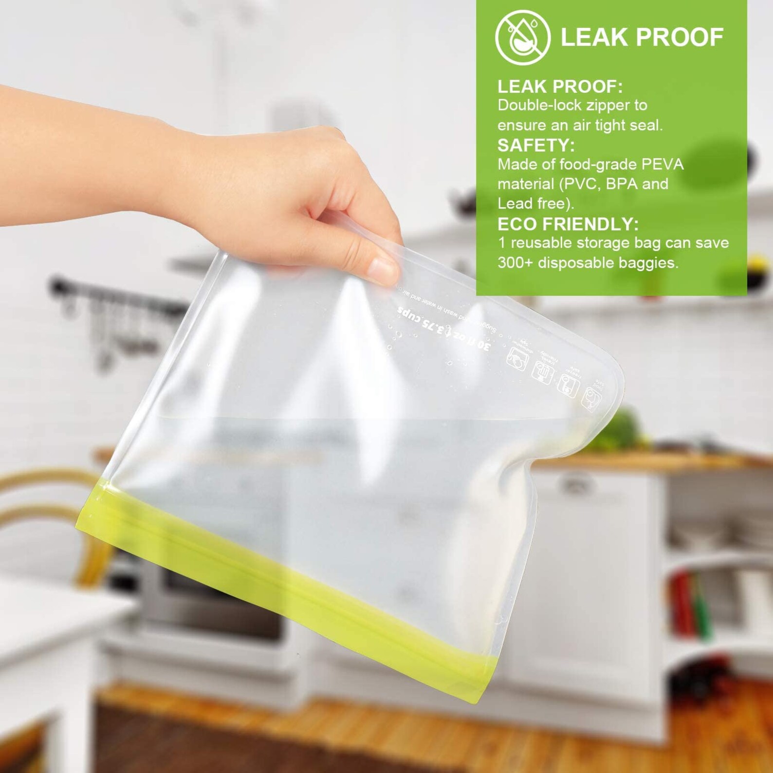 Dishwasher Safe Reusable Food Storage Bags 5 Resuable Etsy