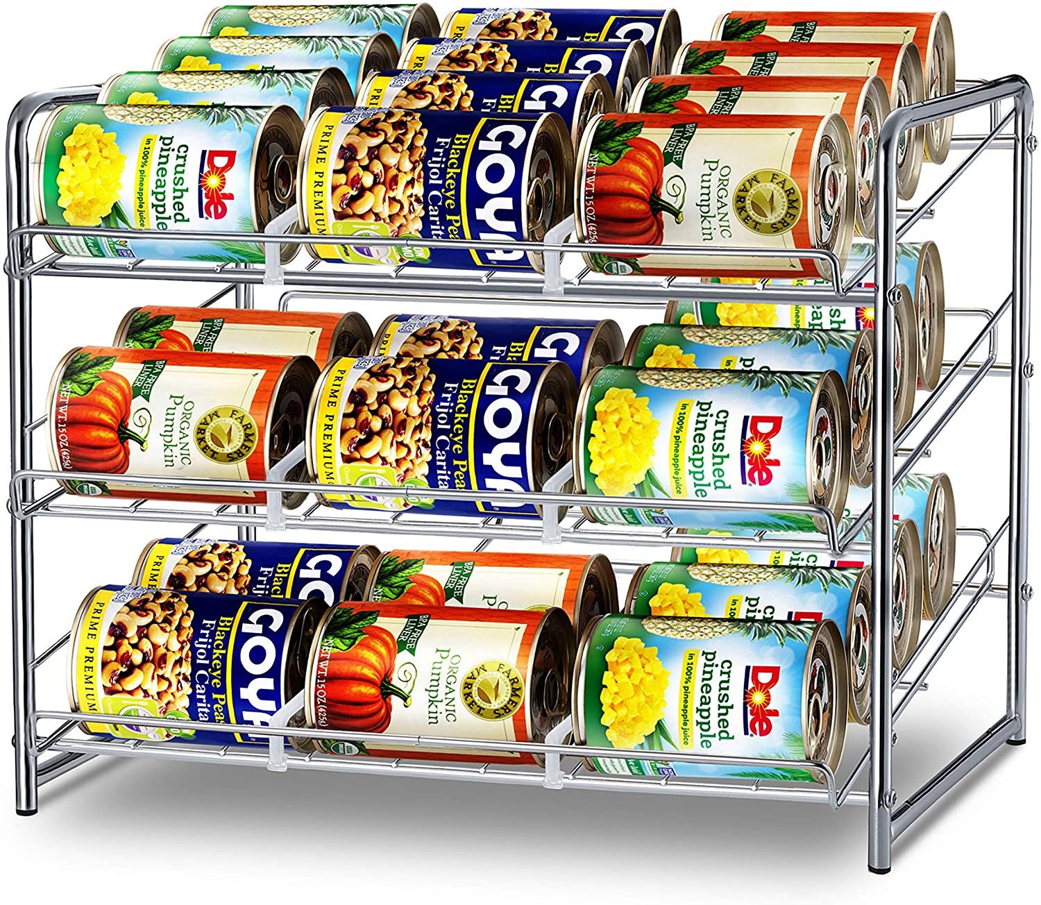 Can Rack Organizer Stackable Can Storage Dispenser Holds up Etsy