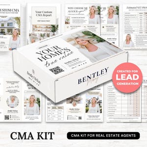 CMA Kit for Real Estate Agents | Real Estate CMA | Listing Presentation| Box Cover | Real Estate Box Template | Custom CMA Box | Home Equity