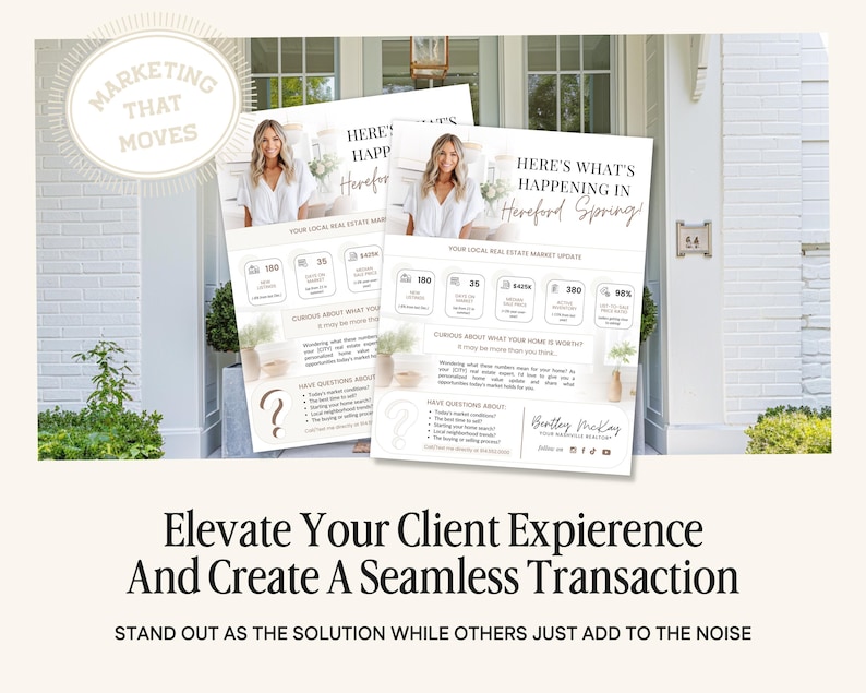 Real Estate Market Update Flyer | Real Estate Flyer | Market Update Flyer | Real Estate Marketing | Real Estate Agent Market Update | Canva image 3