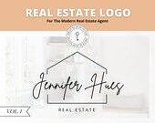 Real Estate Logo | Pre-Made Real Estate Logo | Canva Template | Editable Logo for Real Estate | Real Estate Branding | Home Stage | Vol 1