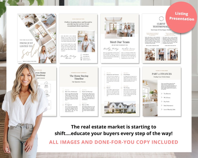 Real Estate Seller Guide & Home Buyer Guide Bundle | Real Estate Marketing | Home Seller Guide | CMA Packet | Listing Presentation | Canva image 4