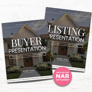 Real Estate Listing and Buyer Presentation Bundle | Home Buyer Guide | Home Seller Guide | Luxury Listing Buyer Seller Consultation 2026