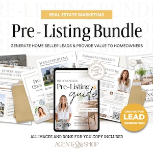 Pre-Listing Bundle | Listing Presentation | Canva Template | Pre-Listing Checklist | Seller Roadmap | Listing Consultation | Listing Packet