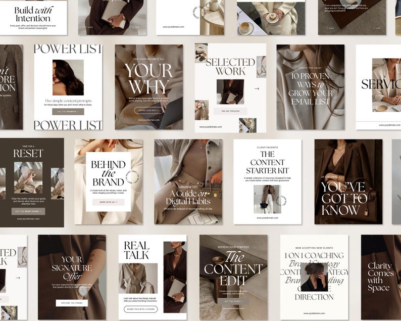 Coaching Instagram Canva Template | Luxury Social Media Posts ...