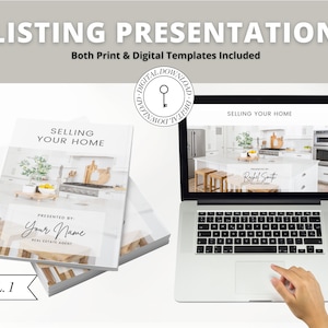 Real Estate Listing Presentation | Digital Listing Presentation | Printable Home Seller Guide | Pre-Listing Guide | Real Estate Marketing