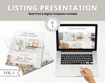 listing presentation kit real estate Real Estate Listing Presentation | Digital Listing Presentation | Printable Home Seller Guide | Pre-Listing Guide | Real Estate Marketing