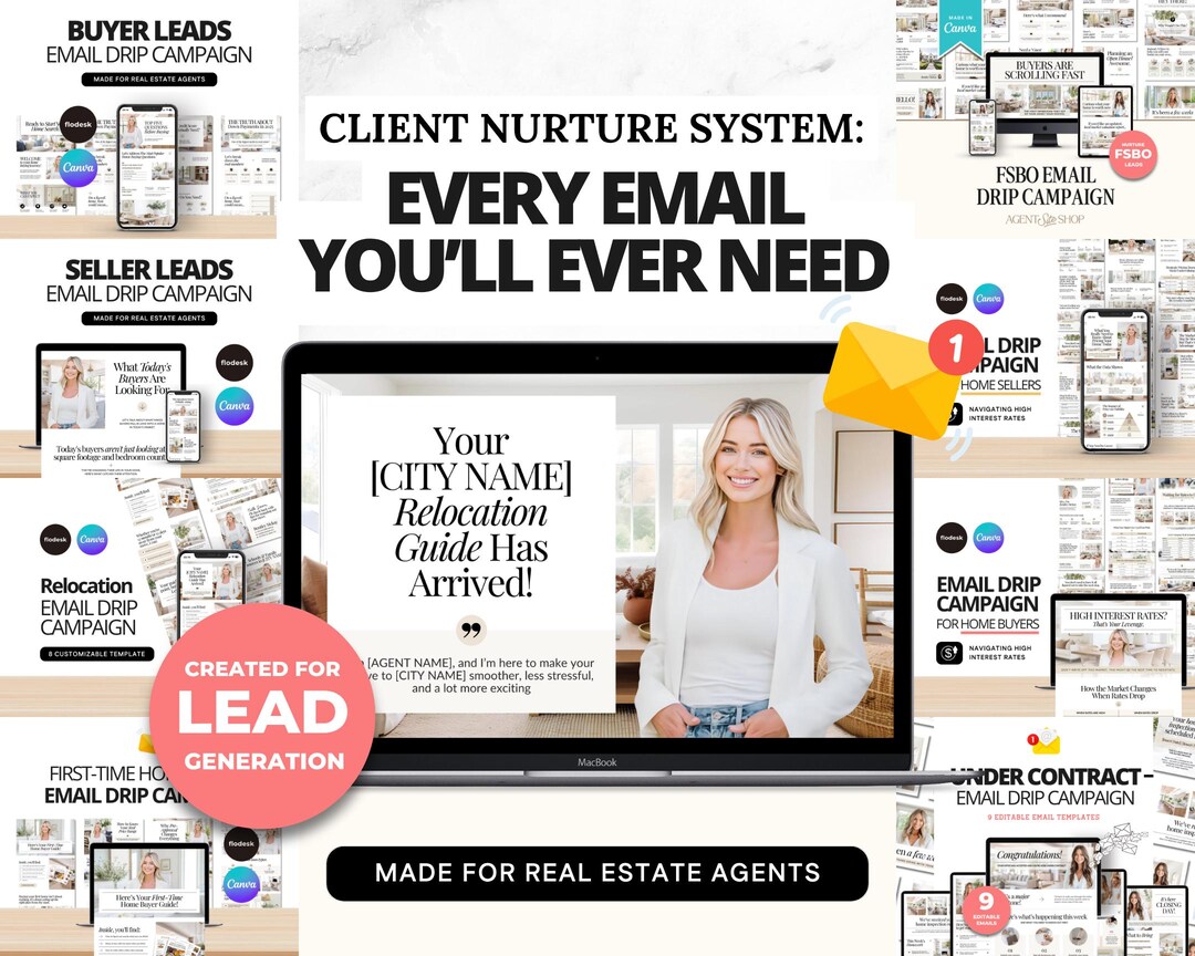 Email Drip Campaign Nurture System Buyer Seller Lead Email Templates