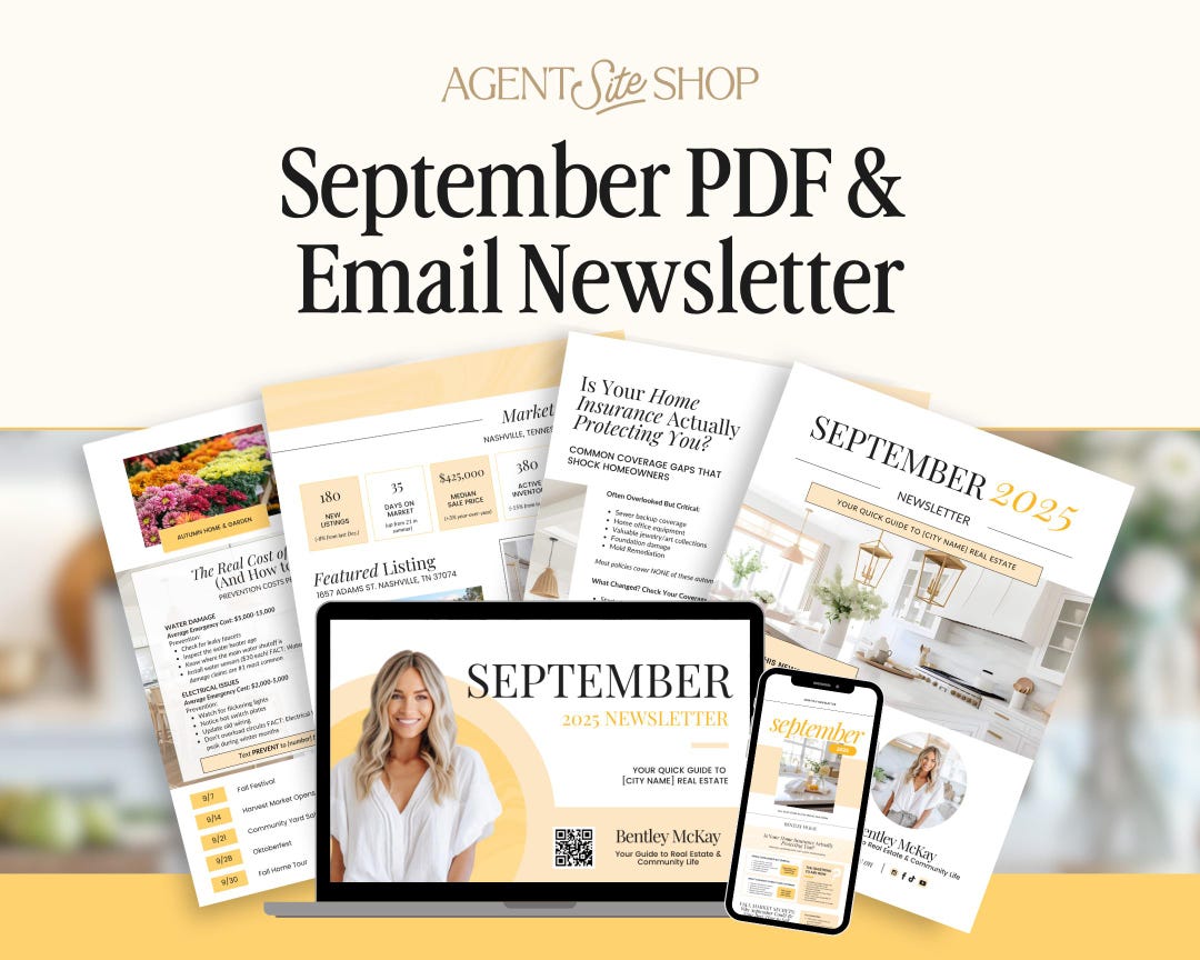September 2025 Real Estate Newsletter | Real Estate Marketing | Monthly ...