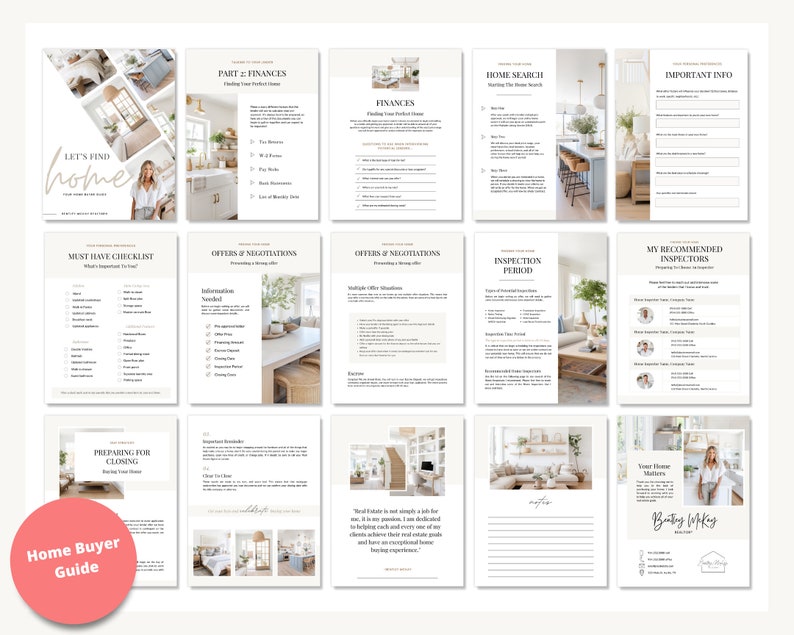Real Estate Seller Guide & Home Buyer Guide Bundle | Real Estate Marketing | Home Seller Guide | CMA Packet | Listing Presentation | Canva image 3