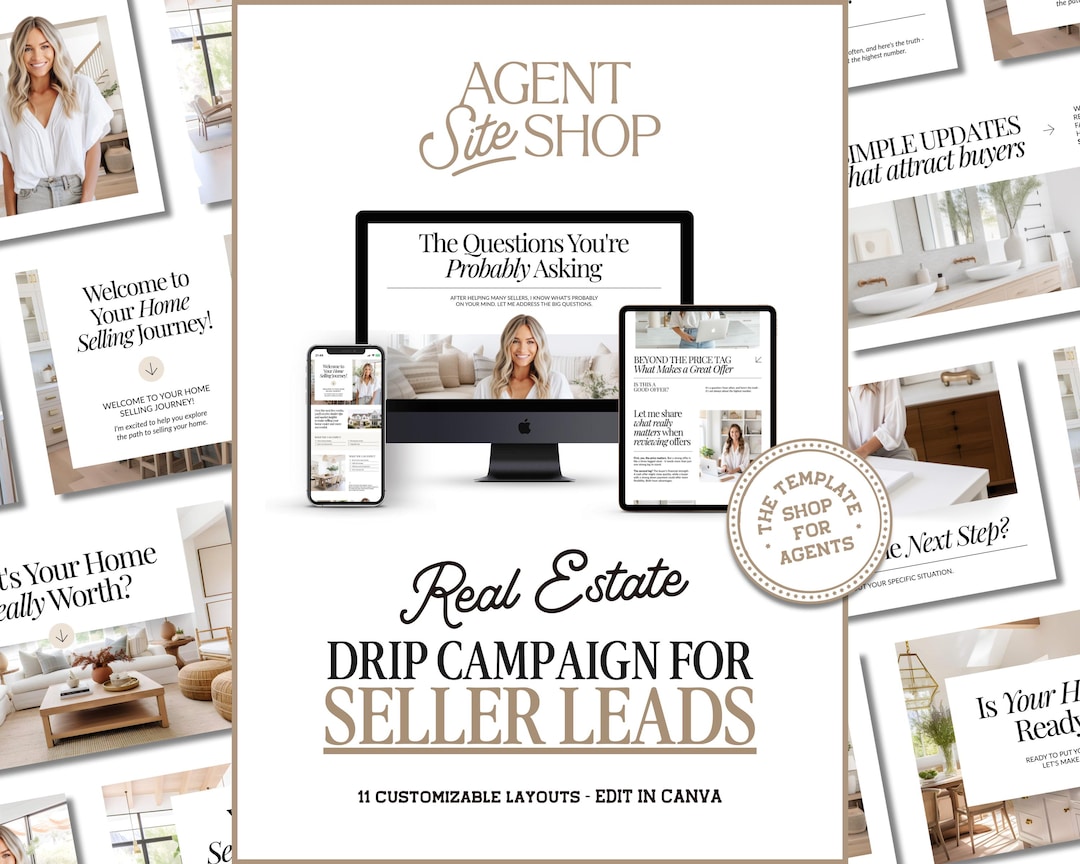 Real Estate Drip Campaign Seller Lead Email Templates Realtor