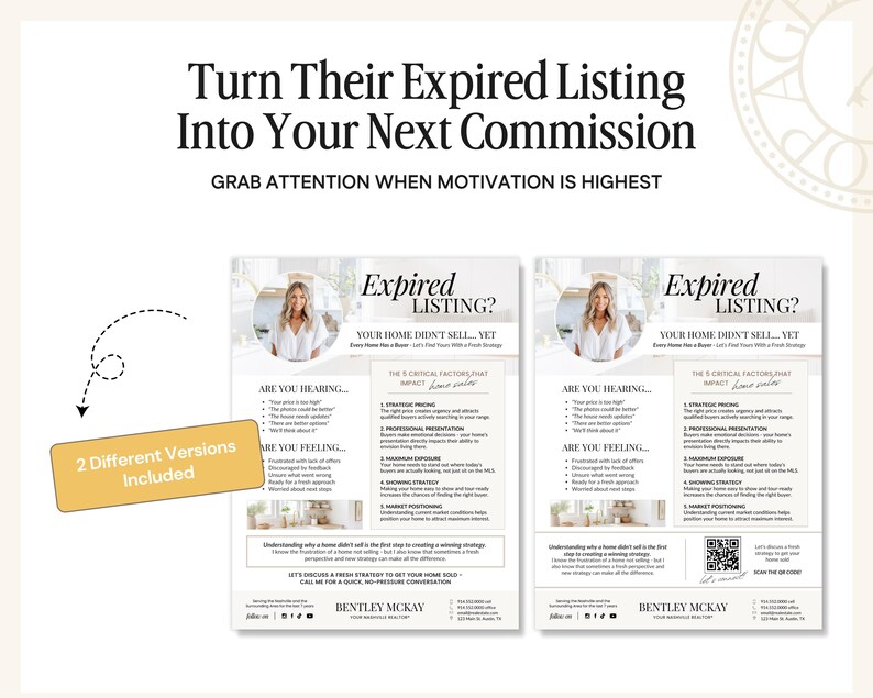 Expired List Layout Real Estate Expired Listing Flyer | Real Estate Marketing | Canva ...