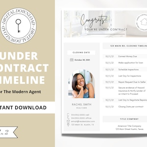 Under Contract Checklist for Realtors | Real Estate Template | Real Estate Home Buyer | Real Estate Checklist |  Client Guide Buyer | Vol 2