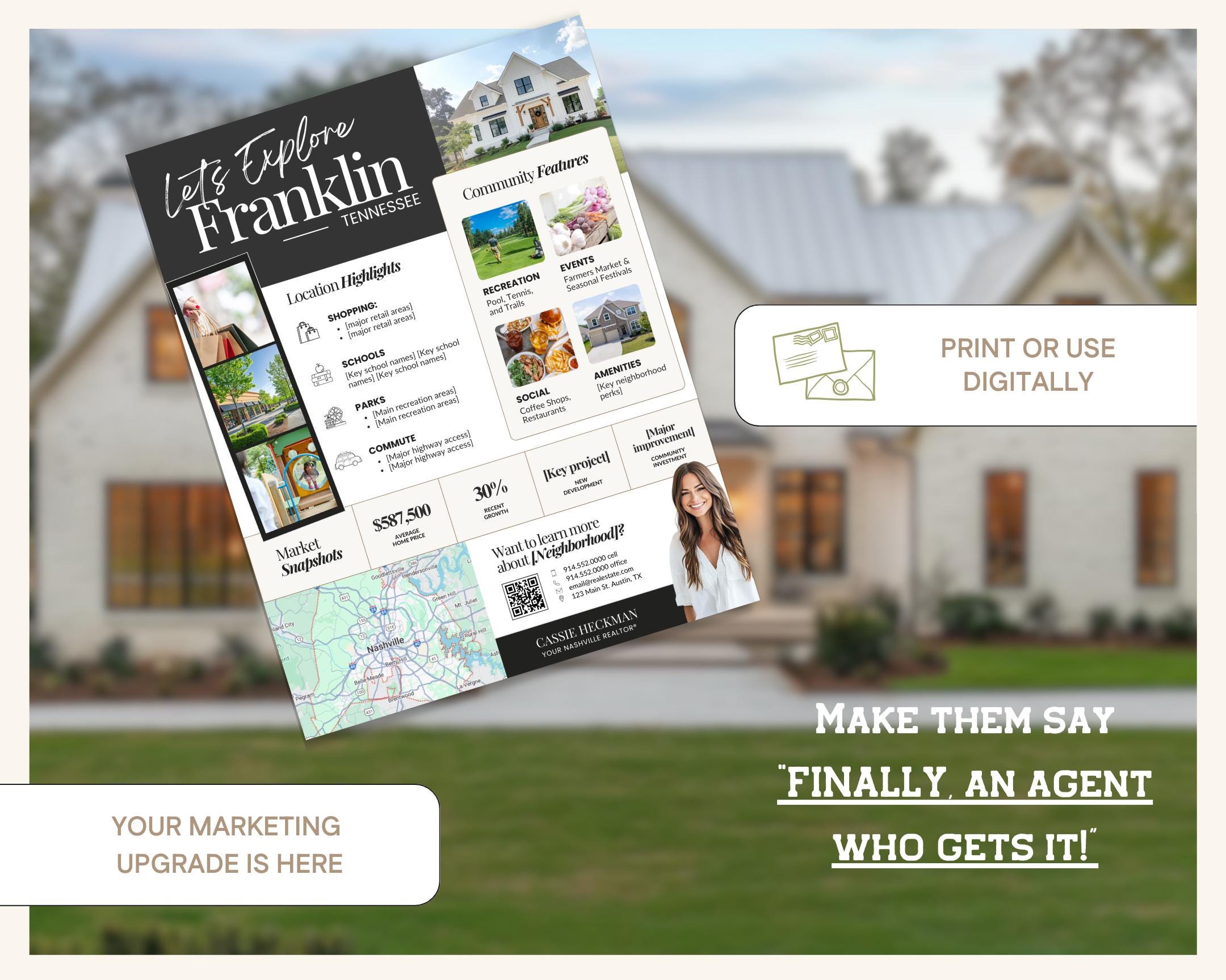 Local Neighborhood Highlights Flyer | Community Guide | Real Estate ...