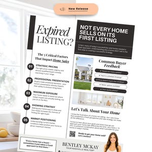 Real Estate Expired Listing Flyer | Real Estate Marketing | Canva Template | Real Estate Template | New Agent Flyer | Expired Listing Letter