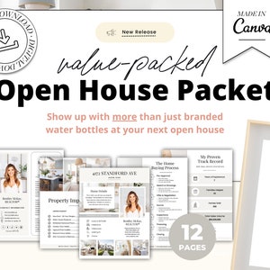 Open Huis Pakket | Aanbiedingsflyer | Open Huis aanmeldingsblad | Vastgoedmarketing | Gids voor huizenkopers | Eigenschapsblad voor onroerend goed