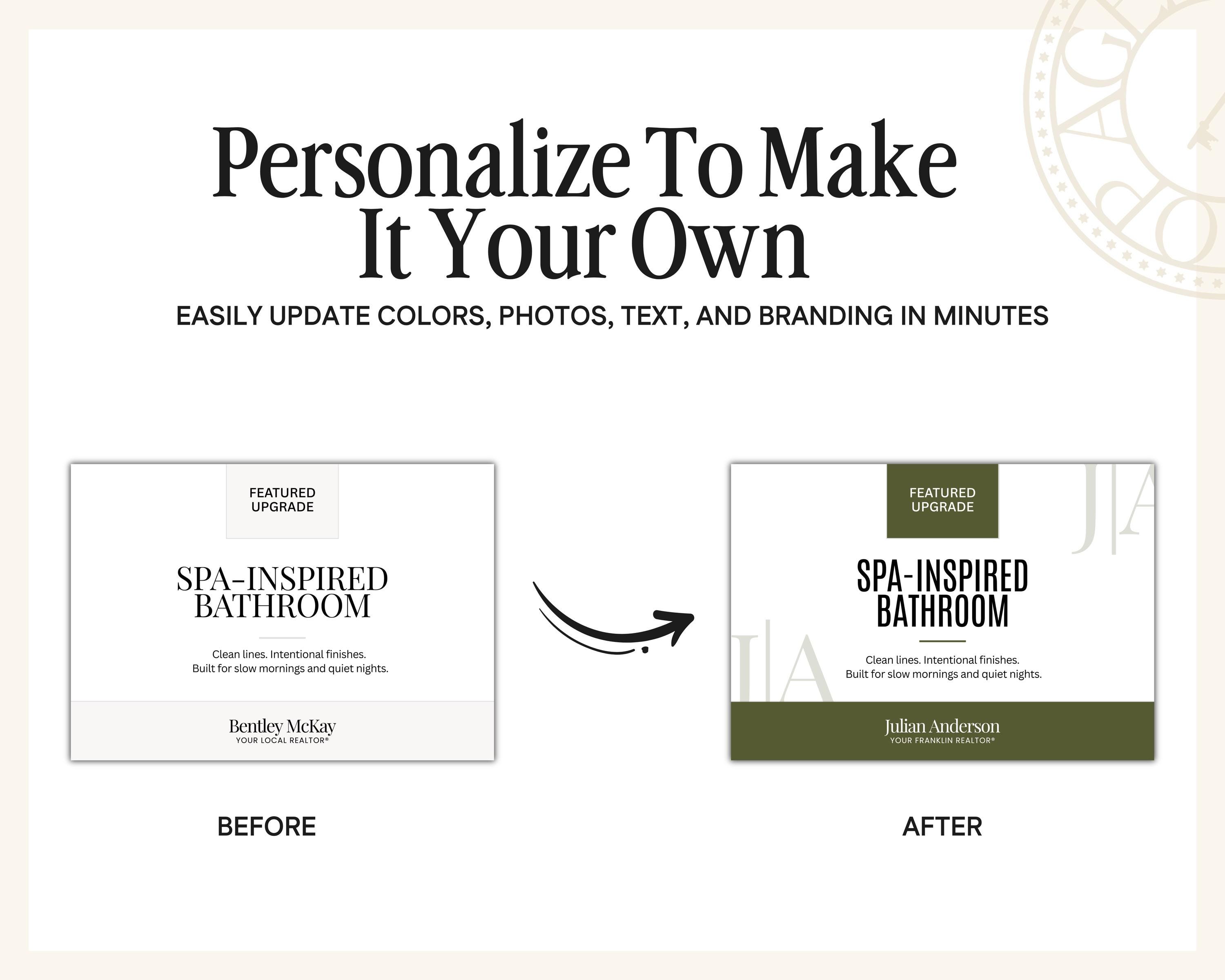 Open House Feature Signs | Real Estate Feature Highlight Cards ...
